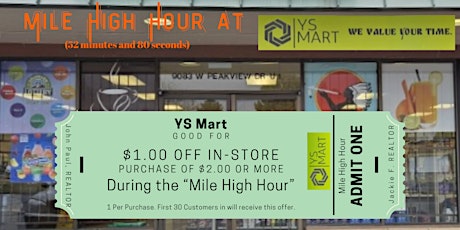 Mile High Hour (52m80s) at YS Mart in Littleton, CO primary image