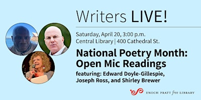 Imagem principal do evento National Poetry Month: Open Mic Readings