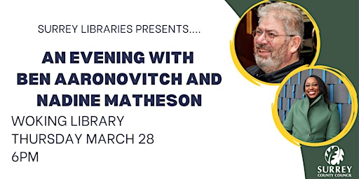 An Evening with Ben Aaronovitch and Nadine Matheson at Woking Library  primärbild