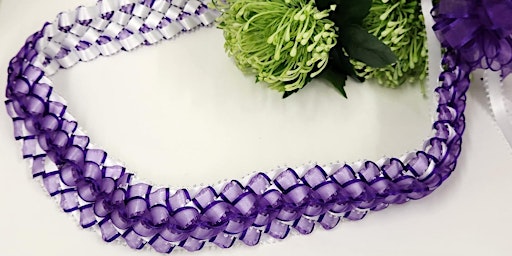 Deluxe Braided Ribbon Lei - Enchanted Lake primary image