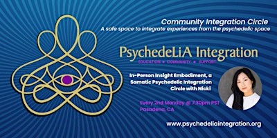 Imagem principal de Pasadena Insight Embodiment Somatic Psychedelic Integration Circle