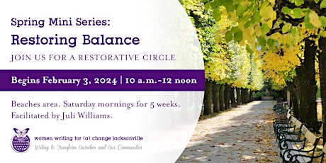 Imagem principal do evento Spring Mini-Series: Restoring, Cultivating, and Integrating Balance