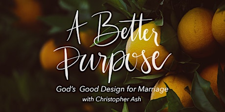 A Better Purpose: God's Good Design for Marriage  primary image