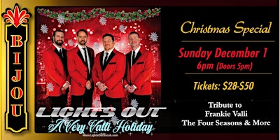 Imagem principal do evento The Hits of Frankie Valli & More: Christmas Special