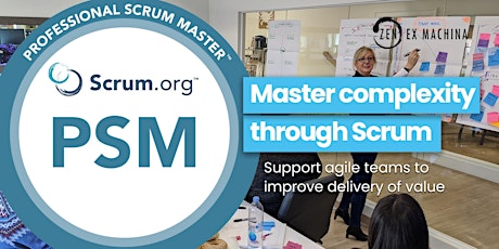 Primaire afbeelding van SOLD OUT! Professional Scrum Master certification (PSM I) (Virtual)
