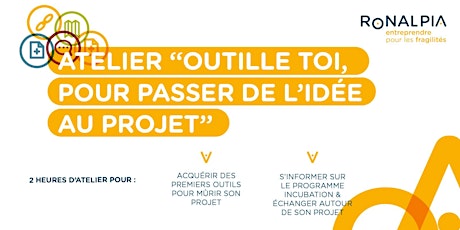 Image principale de A Saint-Etienne le 24 octobre, atelier : "Outille-toi pour passer de l'idée au projet"