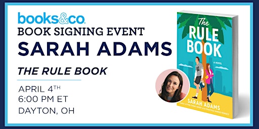 Sarah Adams "The Rule Book" Book Discussion & Signing Event primary image