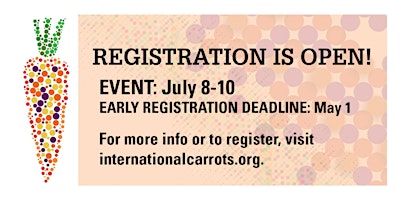 Imagem principal do evento 41st International Carrot Conference
