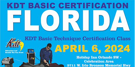 BASIC CERTIFICATION SEMINAR -  APRIL 6, 2024- KISSIMMEE, FL (ONE DAY)