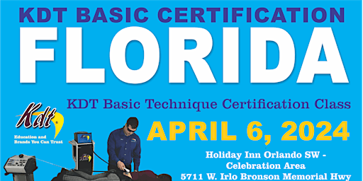 Image principale de BASIC CERTIFICATION SEMINAR -  APRIL 6, 2024- KISSIMMEE, FL (ONE DAY)