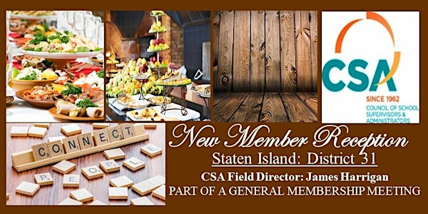 New Member Reception- Registration is for NEW MEMBERS ONLY