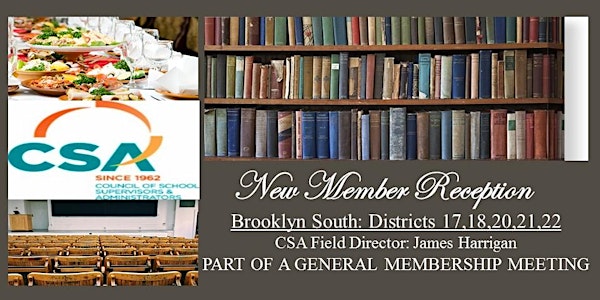 New Member Reception- Registration is for NEW MEMBERS ONLY