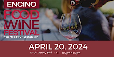 Encino Food & Wine Festival - ONEgeneration primary image