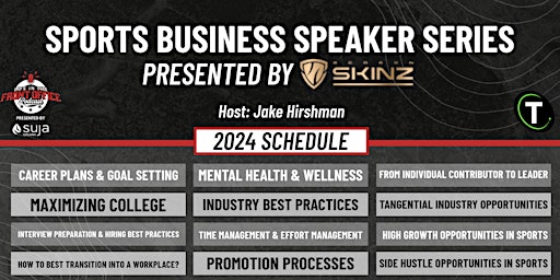 Primaire afbeelding van Sports Business Speaker Series - Episode #14: Industry Opportunities