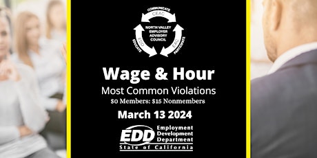 Imagen principal de Wage and Hour:  Most Common Violations