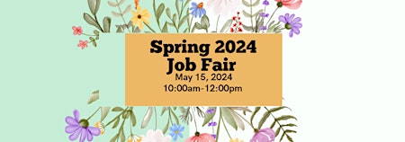 Spring 2024  Job Fair primary image