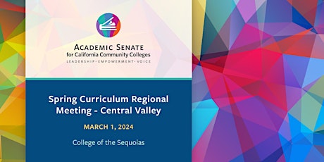 Spring Curriculum Regional Meetings - Central Valley primary image