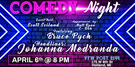 Imagen principal de Comedy at VFW Post 2144 = Open to the Public!