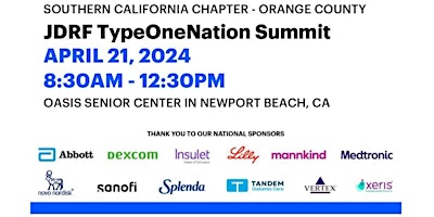 Imagem principal do evento JDRF TypeOneNation Summit - Orange County