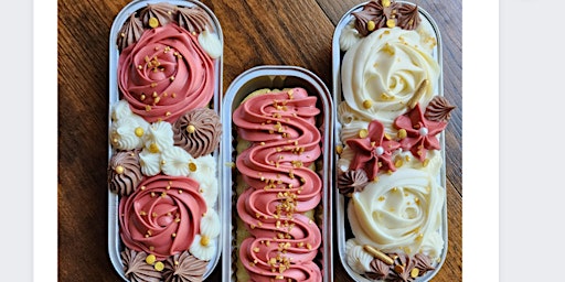 Image principale de Sips & Sweets Mini Tin Cake Decorating Class