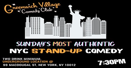 Sunday's Most Authentic NYC Free Comedy Show Tickets!