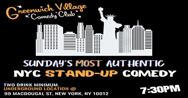 Imagem principal do evento Sunday's Most Authentic NYC Free Tix Stand-Up Comedy