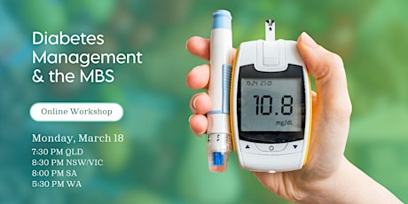 Imagen principal de Diabetes Management and the MBS - Online 2024