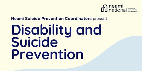 Disability and Suicide Prevention primary image