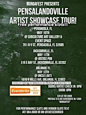 Burgafest pensalandovillie  artist showcase tour may 12th orlando