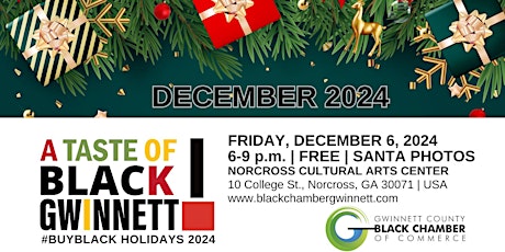 A Taste of Black Gwinnett Vendor - December - 2024