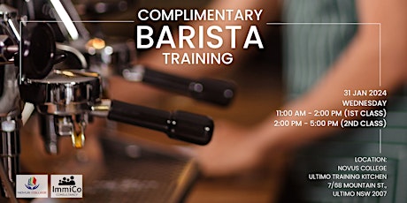 Complimentary Barista Workshop primary image