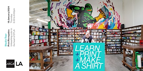 Imagem principal do evento Studio Tour @ Print Renegades: Unleashing Color in the Heart of DTLA