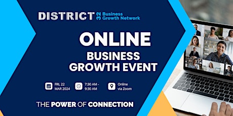 District32 Connect Big Online Networking – Perth – Fri 22 Mar primary image