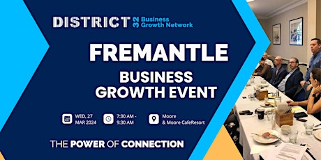 District32 Business Networking Perth – Fremantle - Wed 27 Mar primary image