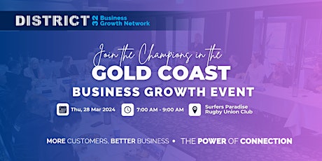 District32 Business Networking Gold Coast – Champions- Thu 28 Mar primary image
