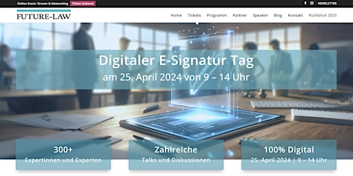 Primaire afbeelding van Digitaler E-Signatur Tag - 25. April 2024