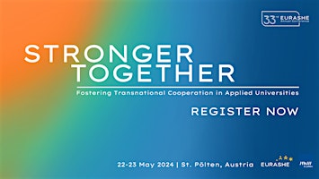 Image principale de Stronger Together | EURASHE 33rd Annual Conference