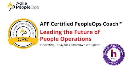 APF Certified PeopleOps Coach™ (APF CPC™) | May 27-30, 2024