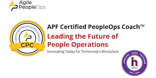 Hauptbild für APF Certified PeopleOps Coach™ (APF CPC™) | Jul 8-11, 2024