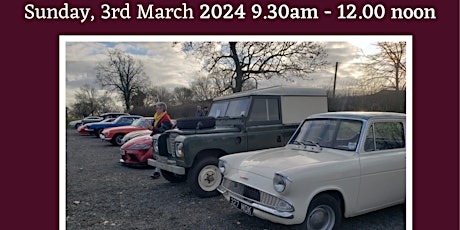 Image principale de AUTO CULTURE  CARS AND COFFEE  AT THE NURSERIES SUNDAY 3rd MARCH 2024