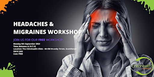 Imagem principal do evento Safe And Effective Ways To Manage Headaches and Migraines Workshop