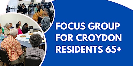 Primaire afbeelding van Focus Group for Croydon Residents 65+