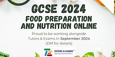 Food Preparation and Nutrition GCSE Termly September 2024 primary image