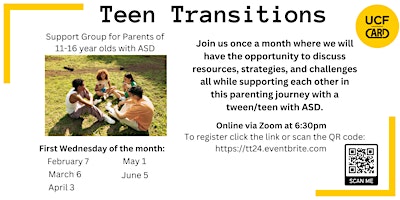 Imagem principal do evento Teen Transitions  Support Group