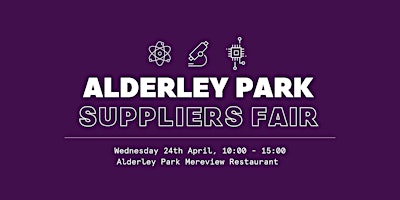 Imagem principal do evento Alderley Park Suppliers Fair Spring 2024 - Exhibitor Stand
