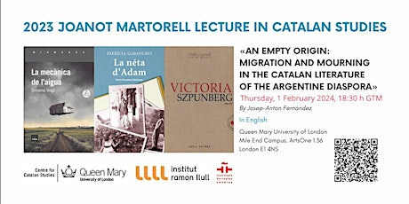The 2023 Joanot Martorell Lecture in Catalan Studies primary image