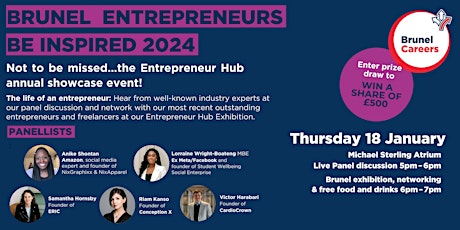 Image principale de Be Inspired: Brunel Entrepreneurs 2024