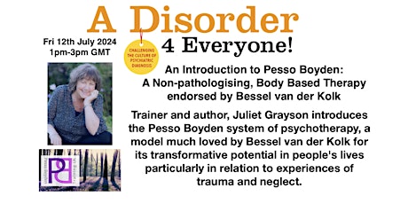 Hauptbild für CANCELLED - Pesso Boyden: The non-pathologising therapy