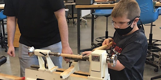 Primaire afbeelding van WOOD TURNING Summer Camp- Fab Lab Power Tools, makerspace, mini lathes
