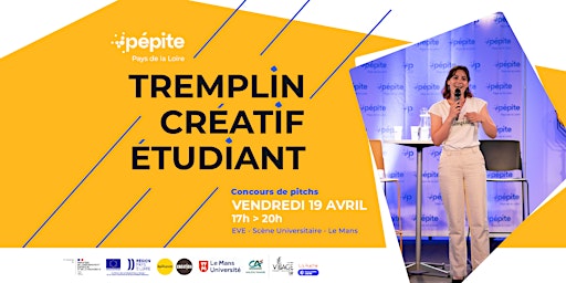 Immagine principale di [LE MANS] Tremplin Créatif Etudiant - Concours de pitchs étudiants 